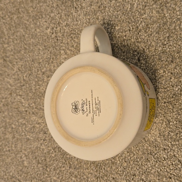 Vintage ZIGGY Soup Du Jour Of The Day Stoneware Mug 1980 Tom Wilson Soup Mug - Picture 4 of 5